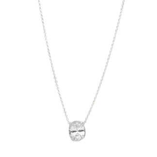 Cadena Solitario Oval